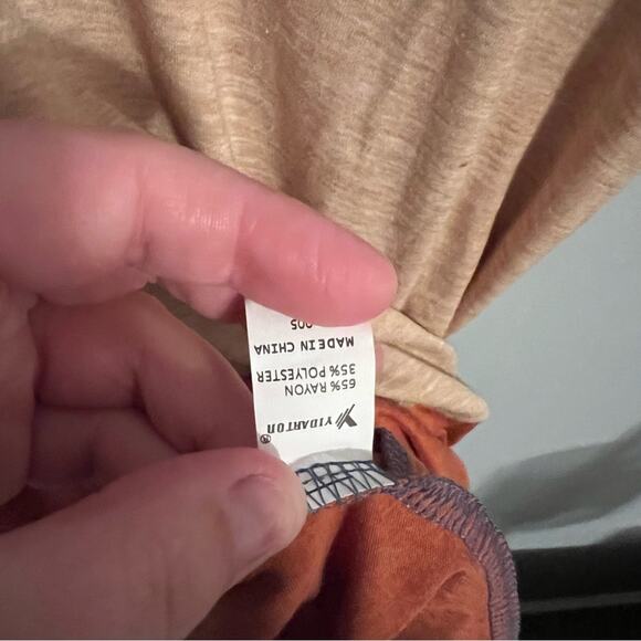 NWT Yidarton Color Block Front Knot Top Plus Size 2X - Picture 7 of 7